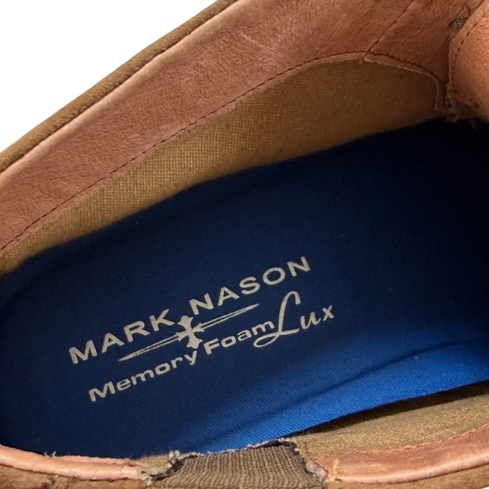 Mark‎ Nason Brown Camel Suede Memory Foam Lux Chukka Desert Boots Size 8 NWOB